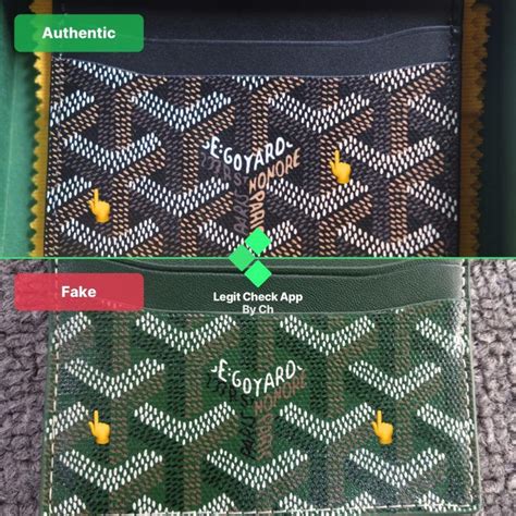 goyard card holder รีวิว|GOYARD CardHolder Authentic vs Fake จุด  .